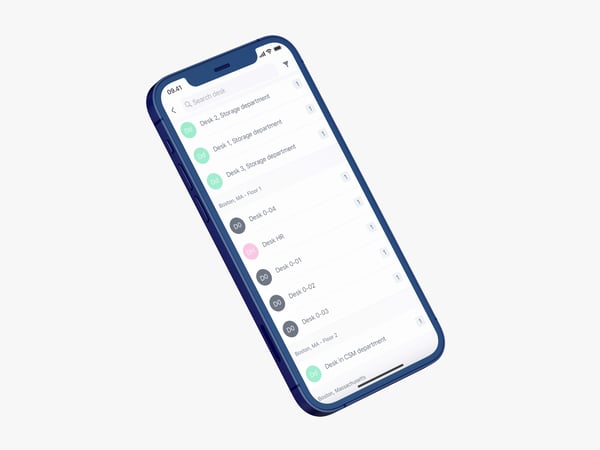 Desk booking_iphone_app