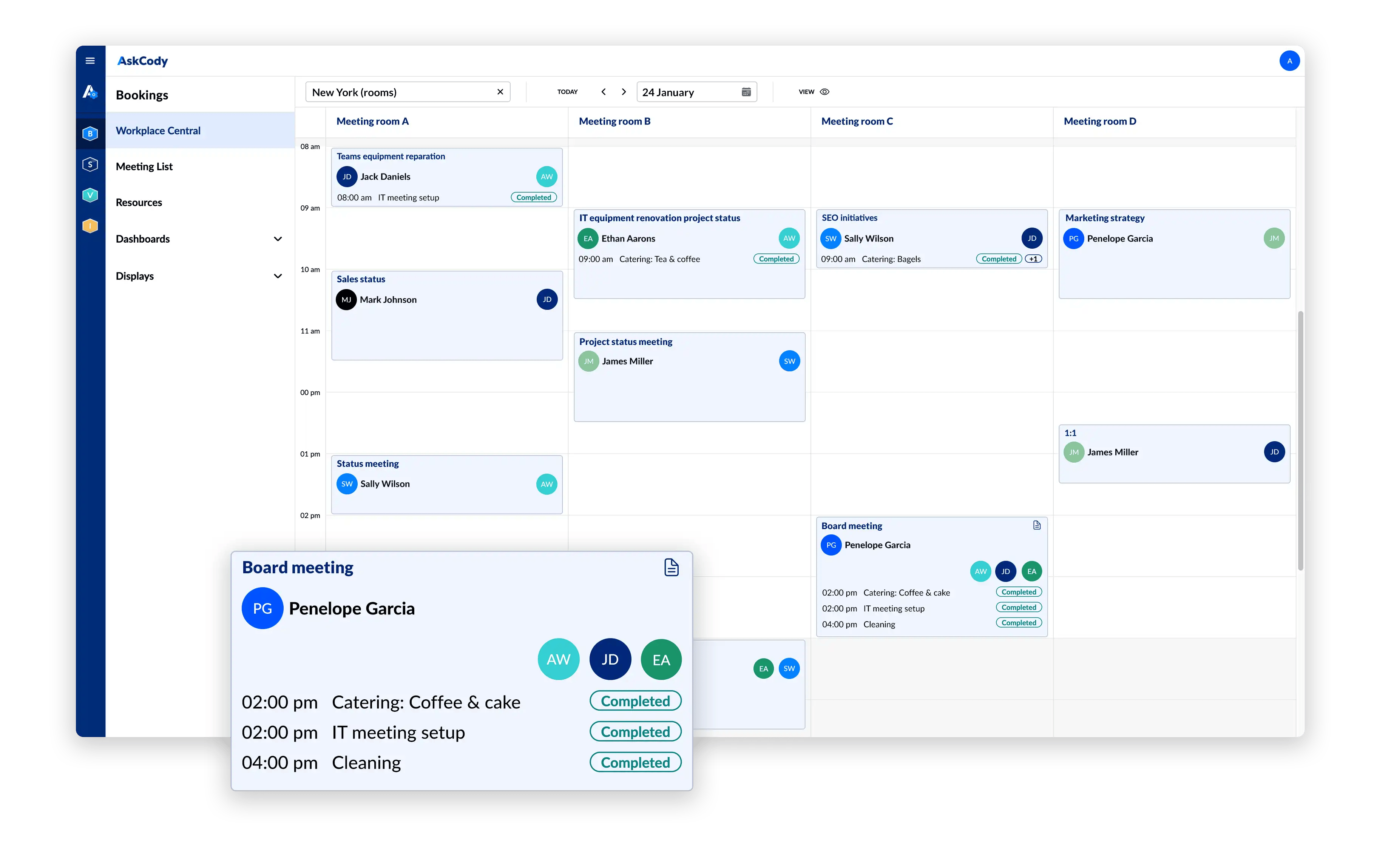 Workplace Central header image - your room booking system built for microsoft