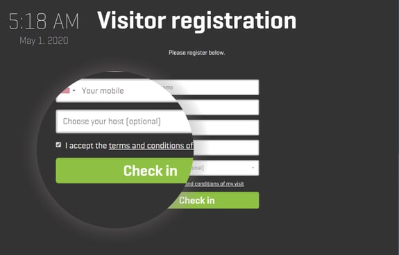 Standard Terms & Conditions on Welcome+ Check-in screens to be removed