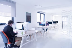 startup business, software developer working on computer at modern office-2