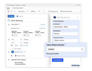Client matter number