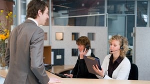 front desk reception