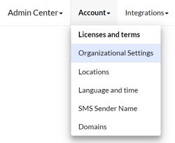 Organizational Settings