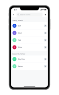 AskCody Mobile App - Room Seletion - iPhone 11