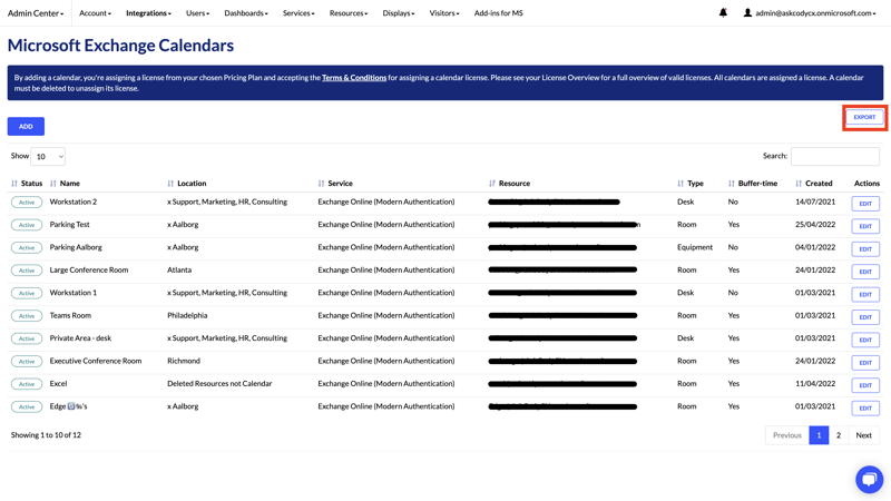 Microsoft-exchange calendar