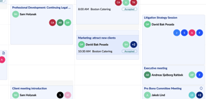 Buffer-time visible in the AskCody Workplace Central