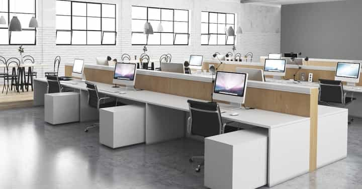 modern open office space