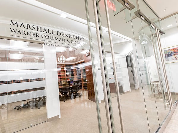 Marshall Dennehey Office, Glass Doors